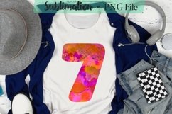 Summer Abstract Numbers Sublimation Designs Product Image 11