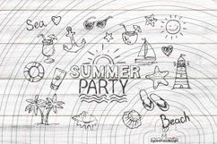 Summer party cutting file SVG DXF Product Image 1