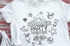 Summer party cutting file SVG DXF Product Image 3