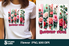 Rose brushstroke clipart PNG | Summer sublimation Product Image 1
