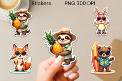 Summer Beach Animal PNG | Cute Coastal Sticker Design Product Image 1