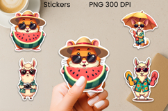 Cute Sea Animal Sticker PNG | Summer Beach Design Product Image 1