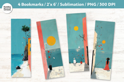 Summer Stillness Bookmark , Printable Crafts, 4 PNG Product Image 1