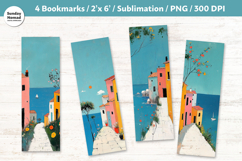 Summer Stillness Bookmark , Printable Crafts, 4 PNG Product Image 1