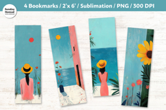 Summer Stillness Bookmark , Printable Crafts, 4 PNG Product Image 1