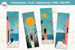 Summer Stillness Bookmark , Printable Crafts, 4 PNG Product Image 1