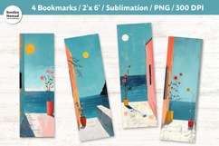 Summer Stillness Bookmark , Printable Crafts, 4 PNG Product Image 1