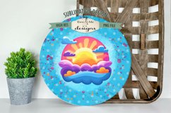 Summer Sunshine Wind Spinner Round Sublimation Design PNG Product Image 3