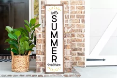 Hello Summer Sunshine- Front Porch Sign svg, Farmhouse Decor Product Image 1
