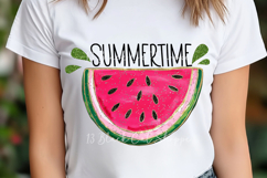 Summer Time Watermelon coquette sublimation PNG Product Image 1