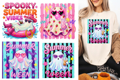 Summerween Ghost PNG Sublimation Product Image 1