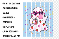 Summerween Ghost PNG Sublimation Design Product Image 3