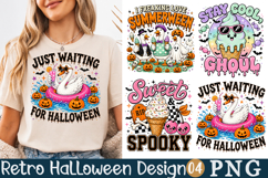 Summerween Retro Halloween Sublimation Design Product Image 1