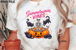 Summerween Vibes Skeleton Cat Product Image 2