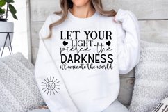 Let Your Light Pierce Sleeve SVG, Christian SVG Design Product Image 3