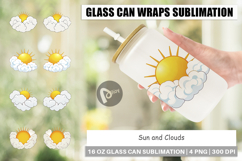 Glass Can Sun and Clouds Product Image 1