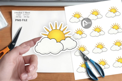 Sun and Clouds Sticker Product Image 1