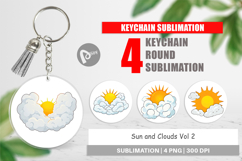 Keychain Sun and Clouds Product Image 1