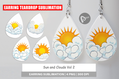 Earring Sun and Clouds Product Image 1