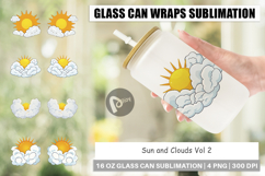 Glass Can Sun and Clouds Product Image 1