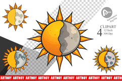 Sun and Moon Clipart Product Image 1