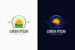 Sun and Nature Gradient Logo Templates Product Image 1