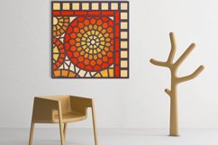 Sun Circle Mosaic 3D layered art Product Image 2