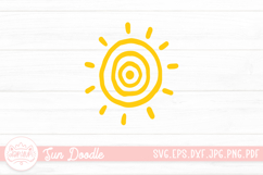 Sun Doodle Clipart SVG Cut File Product Image 1