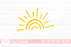 Sun Doodle Clipart SVG Cut File Product Image 1