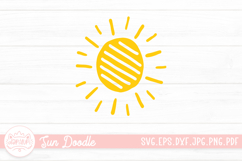Sun Doodle Clipart SVG Cut File Product Image 1