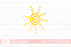 Sun Doodle Clipart SVG Cut File Product Image 1