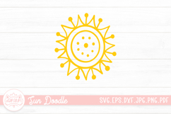 Sun Doodle Clipart SVG Cut File Product Image 1