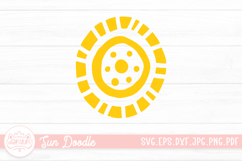 Sun Doodle Clipart SVG Cut File Product Image 1