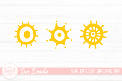 Sun Doodle Clipart SVG Cut File Summer SVG Product Image 1