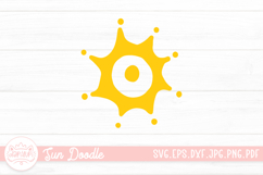 Sun Doodle Clipart SVG Cut File Product Image 1