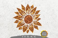 Sunflower with Animal Skin SVG Product Image 1