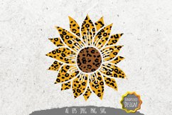 Sunflower with Animal Skin SVG Product Image 1