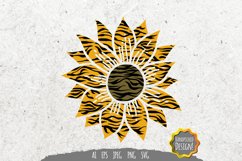 Sunflower with Animal Skin SVG Product Image 1