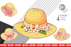 Spring Sun Hat Clipart Product Image 1