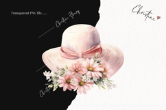 Pink Flower Sun Hat | Spring PNG Product Image 2