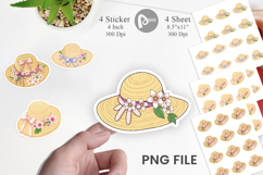 Spring Sun Hat Sticker Product Image 1