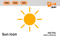 Sun Icon Product Image 1