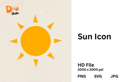 Sun Icon Product Image 1