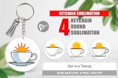 Keychain Teacup Sun Product Image 1