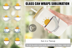 Glass Can Teacup Sun Product Image 1