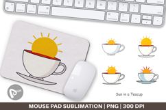 Mouse Pad Teacup Sun Product Image 1