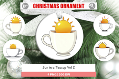 Ornament Teacup Sun Product Image 1
