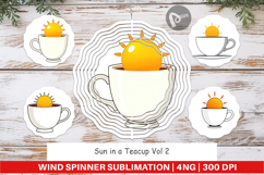 Wind Spinner Teacup Sun Product Image 1