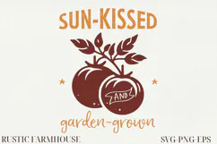 Rustic Farmhouse Line Art Clipart | SVG & PNG Product Image 1