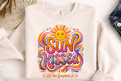 retro summer png, sun kissed design, sunshine quote png, vintage summer shirt, retro sublimation, sunny day design, summer apparel png, vintage sunshine, summer vacation design, retro t shirt png